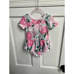 Sweethoney one-piece swim floral‎ size 3T nwot